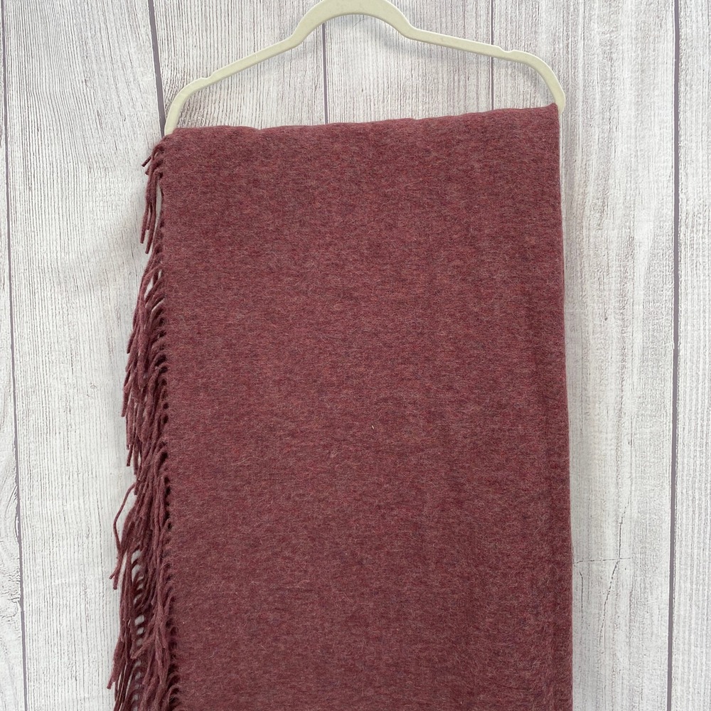 Incalpaca Alpaca Throw Blanket Red Fringed Sustainable Peru Recycled Boho Cozy